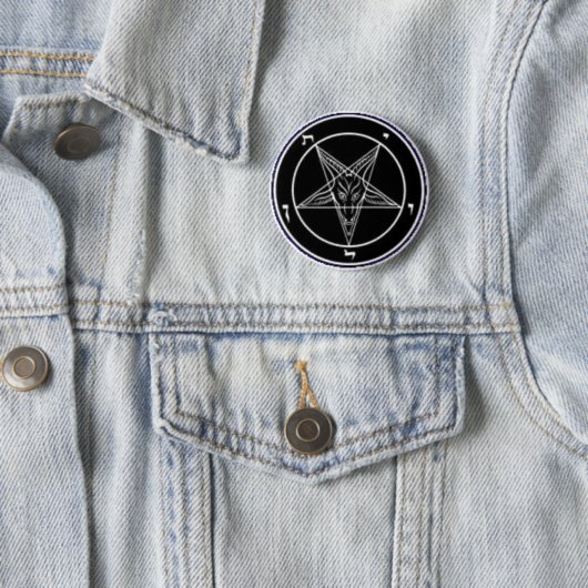 Baphomet Knopf Button (Beispiel)