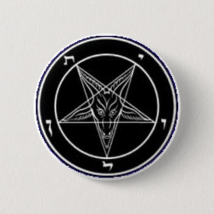 Baphomet Knopf Button