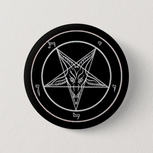Baphomet Knopf Button (Vorderseite)