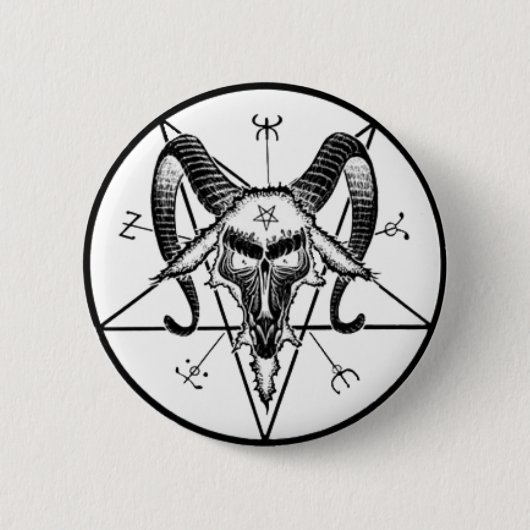 Baphomet Knopf/Button Button (Vorderseite)