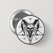 Baphomet Knopf/Button Button (Vorne & Hinten)