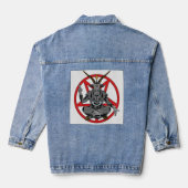 Baphomet König der Hölle Jeansjacke (Rückseite)