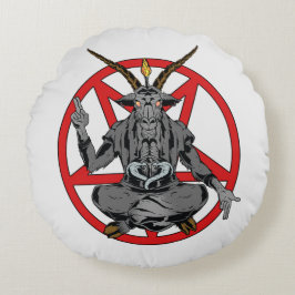 Baphomet König der Hölle Rundes Kissen