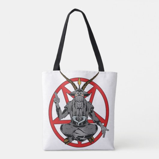 Baphomet König der Hölle Tasche (Rückseite)