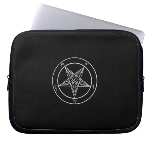 Baphomet Laptop-Hülsen-Kasten Laptopschutzhülle (Vorderseite)