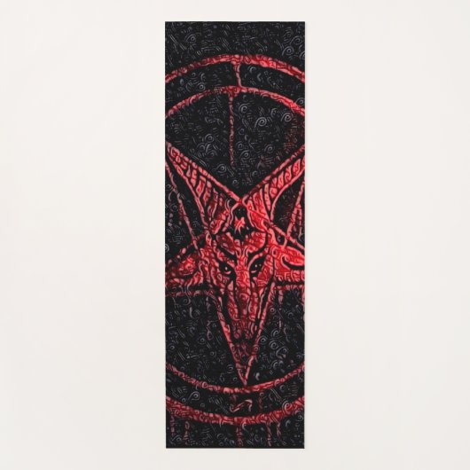 Baphomet leere Energie-Meditations-Yoga-Matte Yogamatte (Vorderseite)