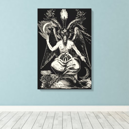 Baphomet Leinwanddruck (Insitu (Holzboden))