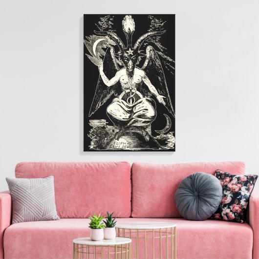 Baphomet Leinwanddruck (Insitu (Wohnzimmer))
