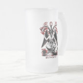 Baphomet Mattglas Bierglas (VorderseiteRechts)