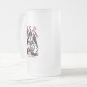 Baphomet Mattglas Bierglas (Vorderseite Links)
