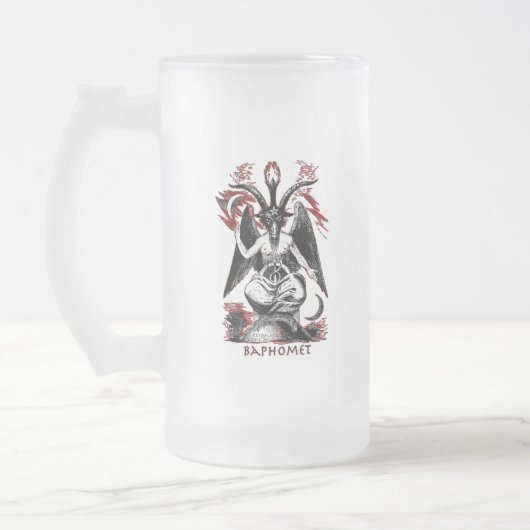 Baphomet Mattglas Bierglas (Links)