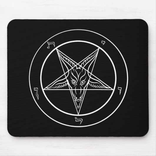 Baphomet Mausunterlage Mousepad (Vorne)