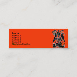 Baphomet Mini Visitenkarte