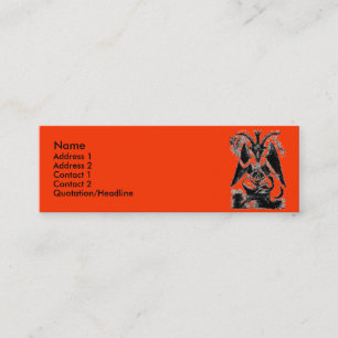 Baphomet Mini Visitenkarte