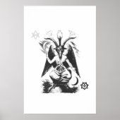 Baphomet mit heiligen Siegeln Poster (Vorne)