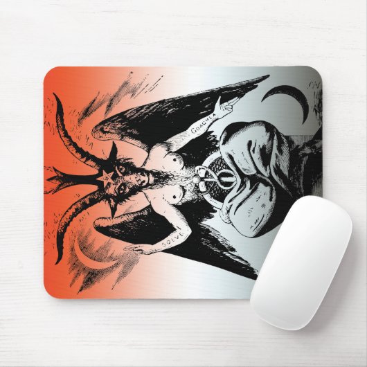 Baphomet Mousepad (Mit Mouse)