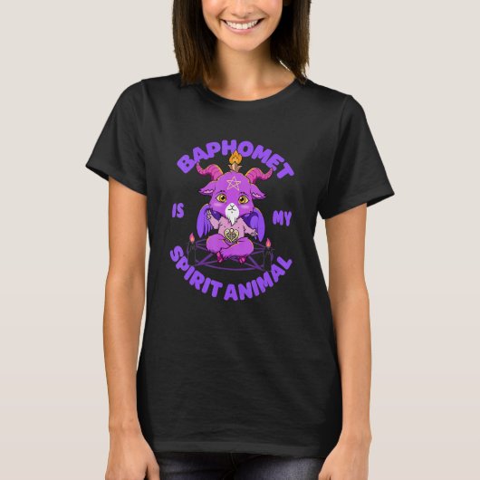 Baphomet My Spirit Animal Esoteric Niedlich Satani T-Shirt (Vorderseite)