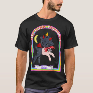 Baphomet Niedlich Satan Kawaii Retro Vintag Satani T-Shirt