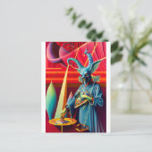 Baphomet nimmt die Köderfantasie Postkarte (Stehend Vorderseite)