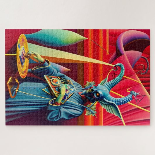 Baphomet nimmt die Köderfantasie Puzzle (Horizontal)