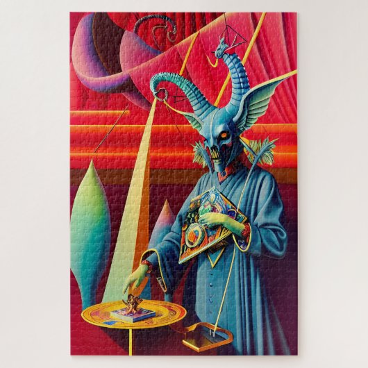 Baphomet nimmt die Köderfantasie Puzzle (Vertikal)