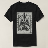 Baphomet Occult Satan Goat Head Devil Tarot Card T-Shirt (Design vorne)
