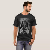 Baphomet Occult Satanic Gothic Satan Goat Head 666 T-Shirt (Vorne ganz)