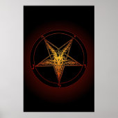 Baphomet Old Style Art Print Poster (Vorne)