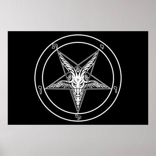 Baphomet Old Style HUGE Poster 40"x60" (Vorne)