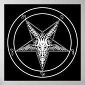Baphomet Old Style Poster - 2,5 m² (Vorne)