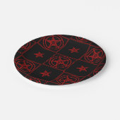 Baphomet Pappteller (Schrägansicht)