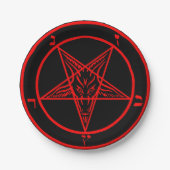 Baphomet Pappteller (Vorderseite)