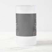 Baphomet Pentagram Black Metal Mattglas Bierglas (Mittel)