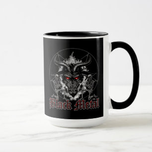 Baphomet Pentagram Black Metal Tasse