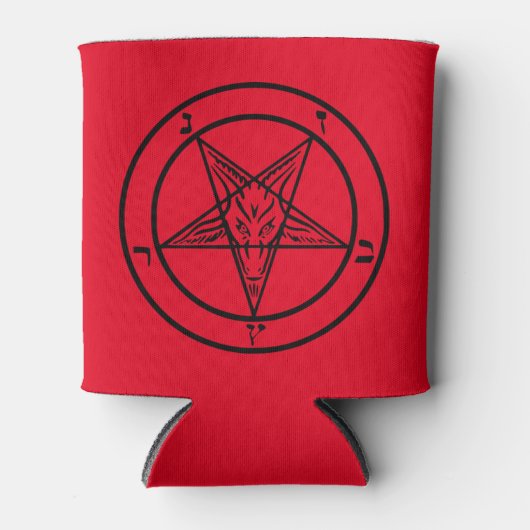 Baphomet Pentagram Dosenkühler (Vorderseite)