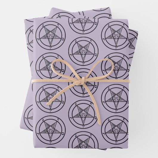 Baphomet Pentagram Geschenkpapier Set (Beispiel)