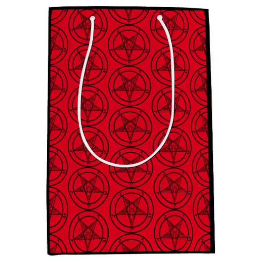 Baphomet Pentagram  Mittlere Geschenktüte (Vorderseite)