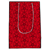 Baphomet Pentagram Mittlere Geschenktüte (Rückseite)