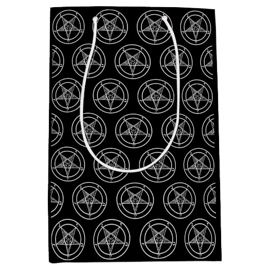 Baphomet Pentagram Mittlere Geschenktüte (Vorderseite)