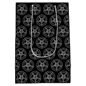 Baphomet Pentagram  Mittlere Geschenktüte (Rückseite)