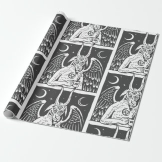 Baphomet Pentagram Moon Kaffeemödeme weiß Geschenkpapier