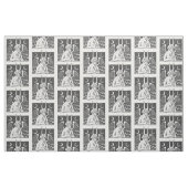 Baphomet Pentagram Moon Kaffeemödeme weiß Stoff (Fat Quarter (45,7 x 55,9 cm))