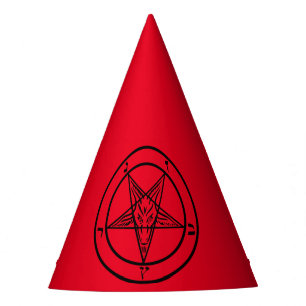 Baphomet Pentagram Paper Party Hat Partyhütchen