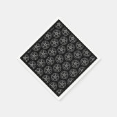 Baphomet Pentagram Satan Cocktail Serviette (Ecke)
