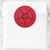 Baphomet Pentagram Satan Sticker (Tasche)
