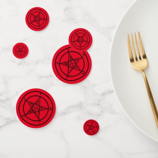 Baphomet Pentagram Satanic Confetti Konfetti (Gruppe)