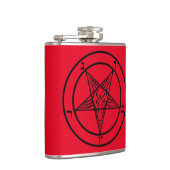 Baphomet Pentagram Satanic Flachmann (Rechts)