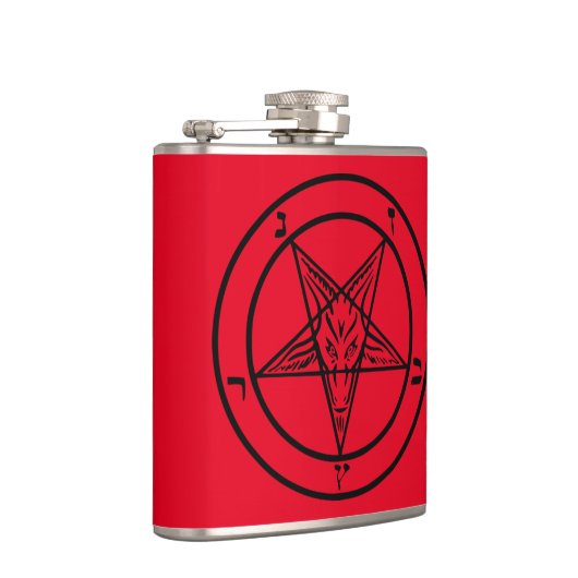 Baphomet Pentagram Satanic Flachmann (Rechts)