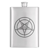 Baphomet Pentagram Satanic Flachmann (Vorderseite)