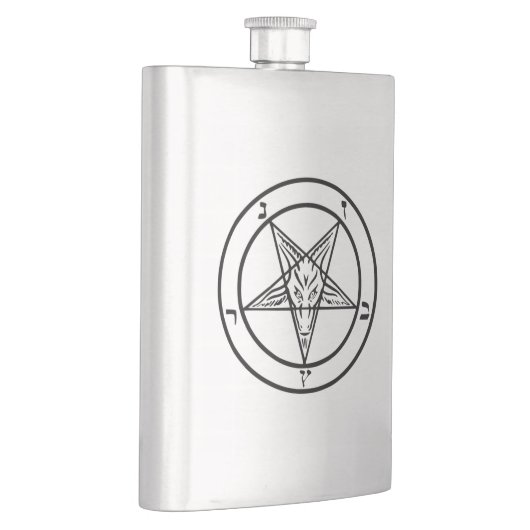 Baphomet Pentagram Satanic Flachmann (Rechts)